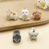 Dibujos Animados Super Mini Lindo Animal Terciopelo Animal Perro West Highland Colgante Llavero Cadena para Teléfono Móvil Accesorios de Joyería
