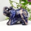 Explosões Transfronteiriças Escultura em Cristal de Jade Natural Elefante de Jade 1,5 polegada Artesanato Feito à Mão Enfeites Pequenos para Casa