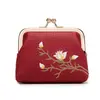 Nuevo modelo Jin Yuan Bao mini billetera portátil, bolso de mano de material PU, monedero de estudiante bordado, fuente directa