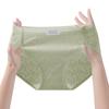 Ropa interior de algodón jacquard clase A para mujer, de talle medio, algodón 10A, entrepierna antibacteriana extendida, bóxer sin costuras con abertura alta, cómodos y de talla grande