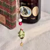 Atmósfera de Otoño e Invierno Navidad Árbol de Navidad de Cuentas Colorido Colgante Lujo Accesible Elegante Cadena para Teléfono Móvil Colgante Versátil de Moda