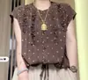 Camisa de Manga Corta Adelgazante Versátil de Moda Nueva Verano 2026, Cárdigan Superior Delgado con Puntos Elegante y Favorecedor para Mujer