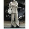 Inverno Novo Estilo Coreano Silhueta Preguiçosa Zíper Gola Alta Suéter Solto Quente Confortável Casual Top para Mulheres