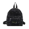 Mochila casual brilhante e moderna para mulheres, estilo nicho Ins, leve para viagens e deslocamentos, mini mochila para meninas
