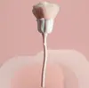 Brocha de Maquillaje Personalizada en Forma de Rosa, Brocha Pequeña de Polvo de Cintura Delgada, Brocha para Rubor, Pincel para Uñas, Herramienta Transfronteriza de Cerdas Suaves, Cosméticos