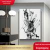Pintura decorativa de parede de fundo minimalista moderna da sala de estar Abstrato Grande tamanho mural do corredor de estudo quarto pendurado pintura 3204