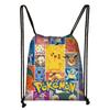 Suministro del Fabricante Amarillo Monstruo Bolsillo con Cordón Poliéster Cordón Mochila para Estudiante de Primaria Bolso Escolar Portátil Bolso de Mochila para Exteriores