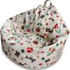 Set de Puf Sofá Perezoso con Estampado de Dibujos Animados Almacenamiento de Peluches Lona Gruesa Lona Estampada Puf