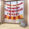 Dia de Ano Novo, Festival da Primavera, Véspera de Ano Novo, Ano do Cavalo, Decorações de Ano Novo, Pingentes para Parede de Fundo da TV da Sala de Estar na Véspera de Ano Novo, Disposição de Couplets