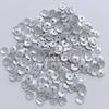[Lentejuelas plateadas mate de 3/4/5/6 mm] Lentejuelas de bordado francés, accesorios de ropa, cuentas de costura a mano de PET