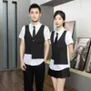 Nova Camisa Masculina Falsa de Duas Peças para o Verão de 2023 Estilo Coreano Moda Jovem Camisa Colete Roupa de Trabalho