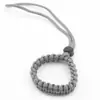 Pulseira de Sobrevivência ao Ar Livre Pulseira de Pulso com Câmera Corda Trançada de Paracord Pingente Pulseira Trançada de Paracord Universal para Pulso