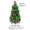 Balão de Árvore de Natal Tridimensional Novo Transfronteiriço Conjunto de Balões de Decoração de Bolo de Urso para Festa de Aniversário Infantil