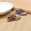 Broche de chapéu de palha vintage com diamantes incrustados, moda coreana, corpete, acessórios para roupas femininas, alfinete, entrega de uma peça, fornecimento transfronteiriço