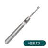 Tenedor de acero inoxidable para piel muerta, herramienta especial para manicura, con forma de V, para pelar y recortar piel muerta, venta al por mayor