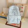 Mochila Gradiente Luz das Estrelas Baixa Saturação Fresca e Delicada Estilo Coreano Menina Doce Gentil Redutora de Idade Verão Viagem Armazenamento Mochila Pequena
