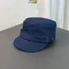 Nueva Gorra Plana de Mezclilla Estilo Retro Japonés Primavera/Verano Unisex Versátil Gorra de Periódico con Hebilla Metálica Que Hace que la Cara Parezca Más Pequeña
