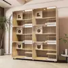 Gabinete para Gatos, Villa para Gatos, Guardería y Cría de Gatos Exhibidor para Tienda de Mascotas, Sala de Parto para Gatos, Criadero de Gatos, Tres Pisos Madera Maciza Leiledezhu