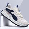 Sapatos Masculinos 2025 Primavera Novos Sola Grossa Malha Respirável Leve Sola Macia Moda Tênis Pai Tênis Esportivo Casual