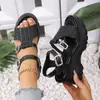 Sandalias Deportivas Talla Grande para Mujer Verano 2025 Nuevo Estilo de Moda Zapatos Casuales de Playa con Suela Suave para Mujer