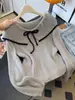 Suéter de Punto con Cuello de Muñeca Súper Bonito y Único en el Hombro Derecho para Mujer 2025 Principios de Otoño Talla Grande para Chicas Curvy Prenda Base de Punto Suave y Sedosa