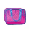 Bolso Cruzado de PU, Neceser para Mujer, Bolso de Mano Portátil, Bolsa Impermeable para Artículos de Tocador de Cuidado de la Piel, Bolso de Gran Capacidad, Bolsa de Viaje