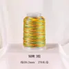 Hilo teñido segmentado, cuerda multicolor, materiales para manualidades, cuerda de mano trenzada de 3/6/9/12/15 cabos, hilo especial para tejido a mano