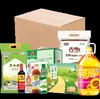 Cofco Arroz, Harina, Aceite, Grano, Huevo, Leche y Condimento Set de Regalo Paquete Mixto de Granos Caja de Regalo de Condimentos para Regalar