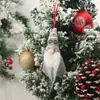 Decorações de Natal Boneco Sem Rosto Pingente Boneco Papai Noel Pingente para Pendurar na Árvore de Natal Gnomo de Natal