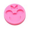 Molde de silicona para hornear con forma de Minnie, llavero con aromaterapia para coche, decoración de tartas y fondant