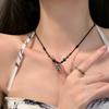Novo estilo chinês estilo nacional dança do leão colar de contas feminino luz luxo nicho outono e inverno suéter corrente internet celebridade suéter corrente