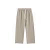 Roupas Masculinas Jie Zhan 445g Calça de Moletom Esportiva Pesada 2026 Primavera Marca da Moda Cor Sólida Solta Casual Reta Longa