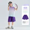 Conjunto de Regata Respirável de Malha para Meninos 2026 Verão Top e Shorts Infantil Conjunto de Duas Peças Roupa Esportiva Casual