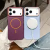 Adecuado para iPhone 18 Pro Max Funda Magnética Mate para Teléfono Apple 17 Tacto de Alta Gama Pintada en Spray 16 Funda Suave Cubierta Protectora