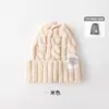 Gorro de Lana Trenzada Estilo Japonés de Color Sólido para Mujer Estilo Coreano Otoño/Invierno Estudiante Cálido Protección para las Orejas Gorro Tejido para Pareja Combinación con Todo Gorro para el Frío