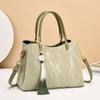 Bolso de Cubo Bolso de Mujer Estilo Chino 2025 Nuevo Bolso de Moda Gran Capacidad Bolso Cruzado para Mujer de Mediana Edad Mujeres