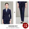 Traje de outono com mangas compridas para mulheres, vestimenta profissional de alta qualidade, uniforme de trabalho para recepção de hotel OL, uniformes para salão de beleza e joalheria