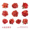 Paquete de Pegatinas Yanji Serie Bola Rosa Temática Rosa Lámina de Oro Pegatinas para Decoración de Diario DIY 10 Hojas
