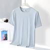 Camiseta de Verano Estilo Pareja de Seda de Hielo para Mujer, Camiseta Holgada, Top Deportivo de Manga Corta para Hombre, Top de Secado Rápido con Sensación de Hielo, Moderno y de Secado Rápido