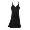 Sling de Seda Tricotado Camisolas Femininas Sem Manga Saia Comprimento Médio Sexy Verão Saia de Forro Base Saia Feminina Fina