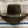 Sombrero de lana decorativo de cinta transfronterizo sombrero de fieltro de color liso