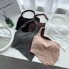 Camisola de cuello halter con espalda hermosa para mujer, ropa de verano, sujetador de una pieza con almohadilla para el pecho, para usar debajo, top de tubo sin mangas