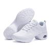 Zapatos Cuadrados de Malla Transpirables para Cuatro Estaciones Suela Suave Ligeros Zapatos de Yoga Fitness Zapatos de Baile Jazz Estilo Nuevo