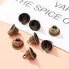 Sino de Chifre Vintage Bronze Antigo Decoração Clássica de Natal DIY Sino de Abertura Acessórios Pingente de Animal de Estimação para Festas