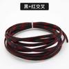 Tubo de malha trançada de nylon retardante de chamas 4mm tri-tecido criptografado PET malha trançada tubo de malha protetor absorvedor de choque manga tipo pele de cobra 1 m