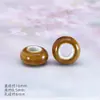 Suministro Transfronterizo de Cuentas Cerámicas Planas de Colores con Agujero Grande, Accesorios para Ropa, Cuentas Espaciadoras, Accesorios para Joyería DIY de Pulseras, Accesorios con Cuentas