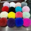 Spot atacado misto de bola de pelo multicolorida 8cm Bola de pelo de coelho Rex bola de pelo de coelho pingente para capa de celular acessórios de bola de pelo DIY