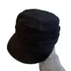 Sombrero ecuestre de gamuza inspirado en celebridades para mujer, adecuado para primavera, otoño e invierno, retro y moderno, versátil, y hace que la cara se vea más pequeña.