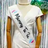 Moda Europeia e Americana Festa de Boas-Vindas Mãe Grávida Tinta Três Cores Mamãe a Ser Alça de Ombro Fita Cerimonial Decorativa