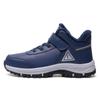 Zapatos de algodón de invierno para hombres y mujeres, cálidos, para caminar, tipo bota alta, de terciopelo, para exteriores, para la nieve, zapatos para mediana edad, MX20501